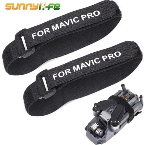SUNNYLIFE 2pcs Hook Loop Fastening Tape Fixed Strap Propellers Motor Transport Protector Ties Accessory for DJI Mavic Pro Drones