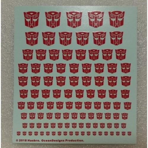 2018 Deformed G1 Autobot Autobot Logo Water Sticker