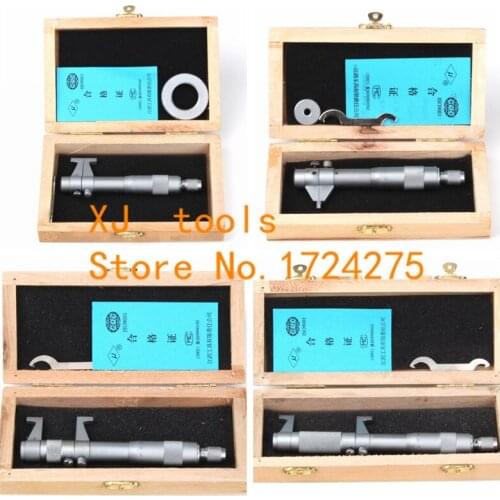 5-30mm 25-50mm 50-75mm 75-100mm 4pcs/set Inside micrometer spiral micrometer Inner hole measurement tools