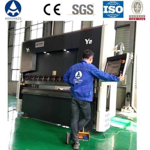 6+1 Axis with DA66T Electro-hydraulic CNC bending press brake machine