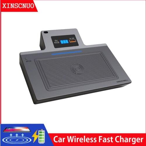 Car Accessories For Mercedes Benz A class 2019 wireless mobile charger QI wireless Fast charging phone Car Charging Pad