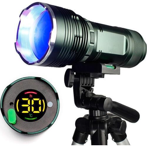 DHL/Fedex 10PCS F25 Blue White Yellow Purple Four Light Source Fishing Lamp 12 Files Rechargeable Night Fishing Lamp