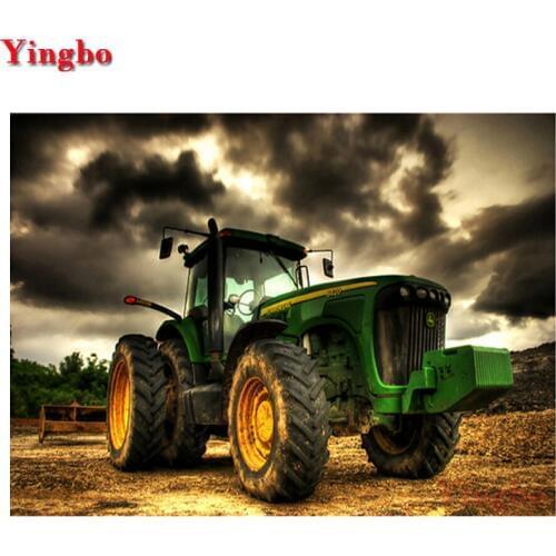 Diy Square Diamond Painting farm truck Cross Stitch Full Circular Mosaic Diamond Embroidery Christmas decorations for home