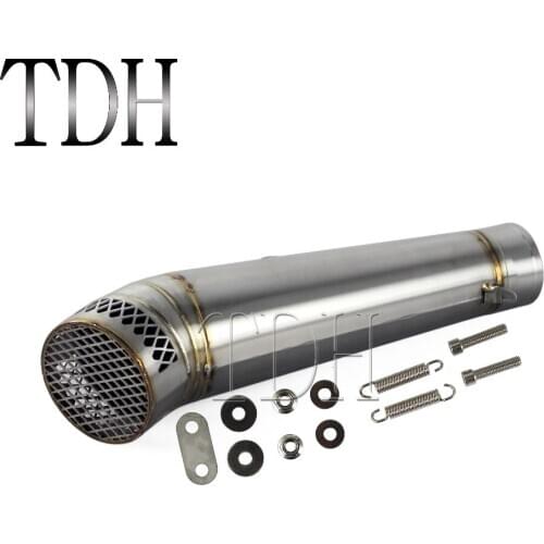 38mm-51mm Motorcycle Exhaust Pipe Muffler Silencer Slip-On Escape For Yamaha Honda Suzuki BMW Kawasaki Cafe Racer Scooter ATV