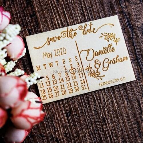 Calendar Save the Date Magnet, Wood Save the Date, Branch Save the Date, Custom Save the Date, Modern Save the Date