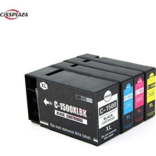 CISSPLAZA 4color PGI-1500XL compatible ink cartridge for Canon MAXIFY MB2050 MB2000 MB2300 MB2350 MB2750 PGI 1500 PGI1500 XL