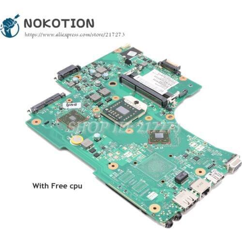 NOKOTION Laptop Motherboard For Toshiba Satellite L650D MAIN BOARD HD4200 DDR3 Socket S1 Free CPU V000218060 1310A2333209