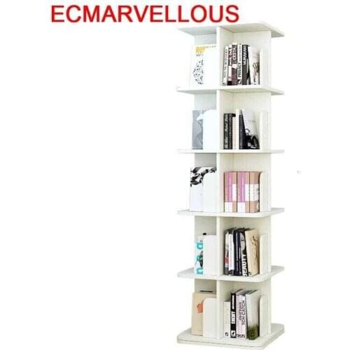 Minimalist Mobili Per La Casa Estanteria Madera Rotate Rotatable Modern Libreria Scaffale Librero Book Rack Bookshelf Case