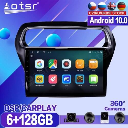 6+128G For Ford Escort 2015 2016 2017 2018 Car DVD Multimedia Player Recorder Stereo Android Radio GPS Auto Audio Navi Head Unit