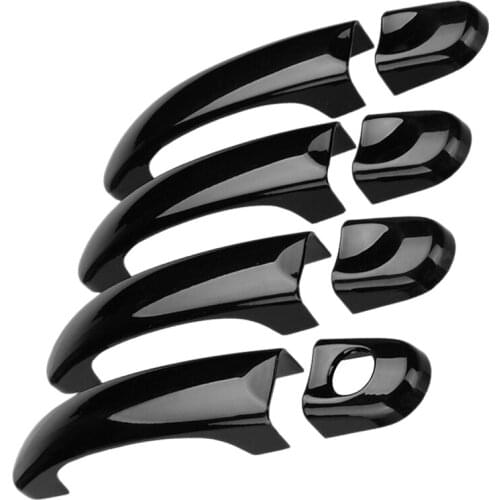 Car Door Handle Cover Trim for Transporter T5 T6 2003-2015 Caddy 2003-2015 Touran 2003-2015, Black