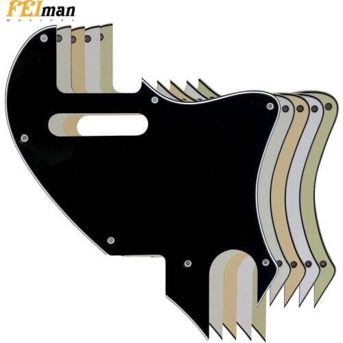 Pleroo Guitar parts Pickguards For Fender American Telecaster F hole Hybrid Guitarra Scratch Plate Support customization