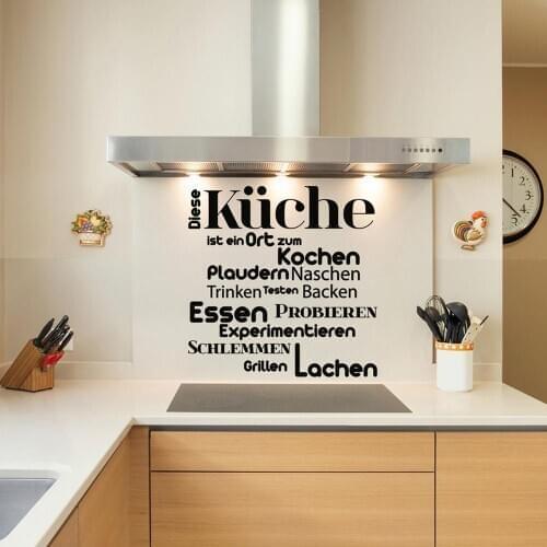 Stickers Diese Küche Ist Ein Ort Zum Kochen Art Wall Decals Kitchen Room Home Decor Poster Restaurant Wallpaper House Decoration