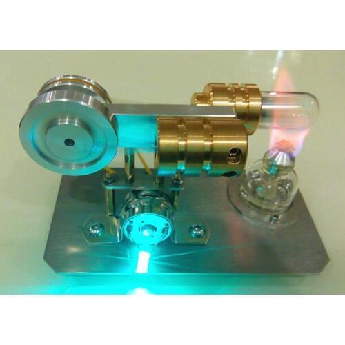 NEW Brass quartz Stirling Engine generator Models toys Innovative Science Toys Kids Educational Toy gifts for new year
