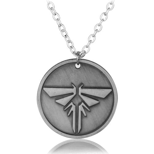 2020 Game The Last of Us 2 Necklaces Two-sided Letter Firefly Logo Ellie Pendant Necklace for Women Men Jewelry Accessories