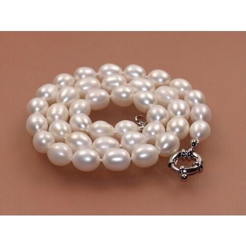 NEW female gift 8-9mm natural fresh water cultured akoya pearl necklace 18inch