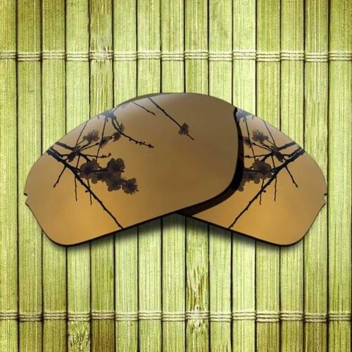 Polarized Replacement Lense For-Oakley Half Wire 2.0 Sunglasses Frame True Color Mirrored Coating - Copper Color Options