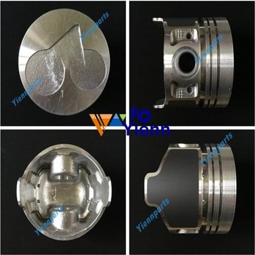 D1105 Piston With Pin Clips For Kubota loader Tractor Excavator Diesel Engine Parts 1Lot/3pcs