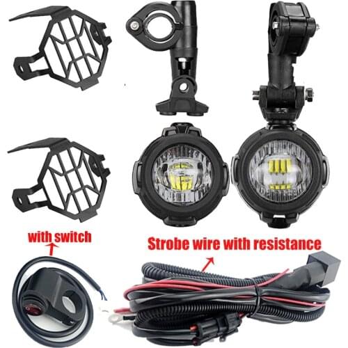 40W Motorcycle fog Light LED Auxiliary Lamp Assembly Switch for BMW R 1200 GS Adventure LC 2014 2015 2016 for Honda CRF1000L