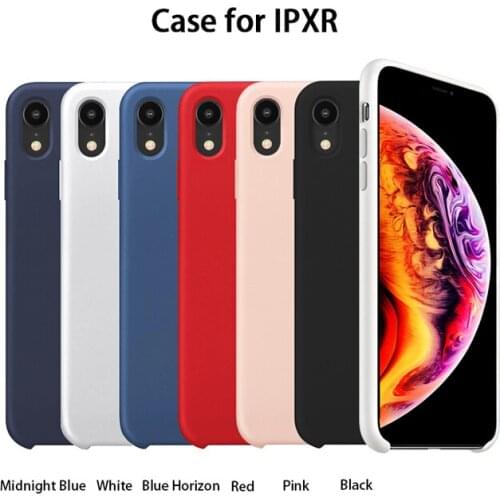 50pcs Liquid Silicone Shockproof Case Cover for iPhone 11 Pro Max 6 7 8 Plus X Xs Max Xr
