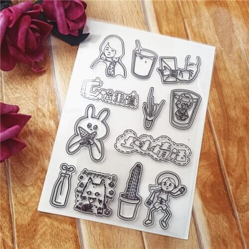 11*16CM Hot sale feather Clear Stamps / Silicone Seals Roller Stamp for DIY scrapbooking photo album/Card Making