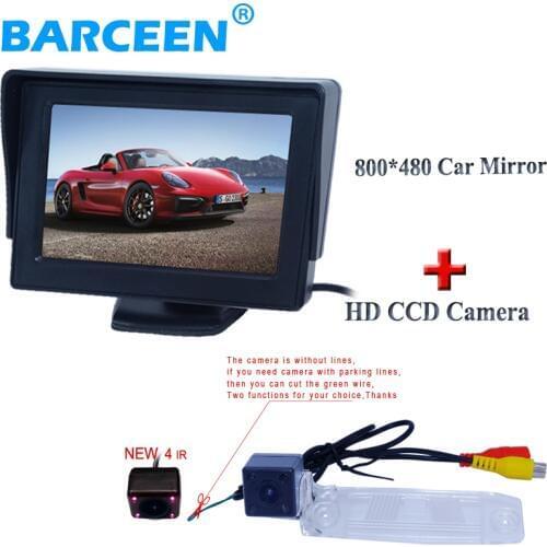 CAR PARKING CMAERA SPECIAL TYPE WITH 4.3" LCD MONITOR PLASTIC SHELL HIGH RESOLUTION SYSTEM SUITABLE FOR KIA SPORTAGE R