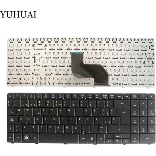 SP laptop keyboard for ACER Aspire 5516 5517 5332 5732 5732Z 5732ZG 5532 5534 7713 7715 MP-08G63SU-528 Spanish keyboard Black