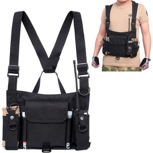 CS Wargame Airsoft Tactical Vest military Outdoor Radio Harness Vest Chest Rig Pack Pouch Holster Tactical Vests Waist Pack