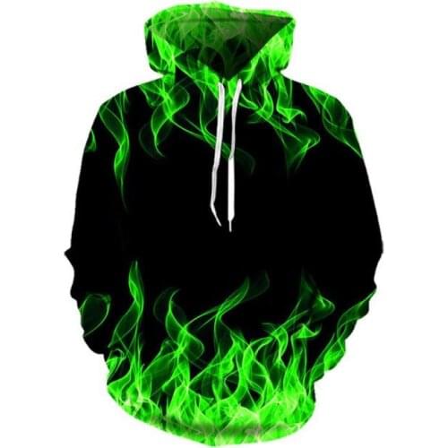 2021 New Colorful Flame Hoodie 3D Sweatshirt Men/Women Hooded Autumn And Winter Coat mens Clothing funny Jacket black Hoodies