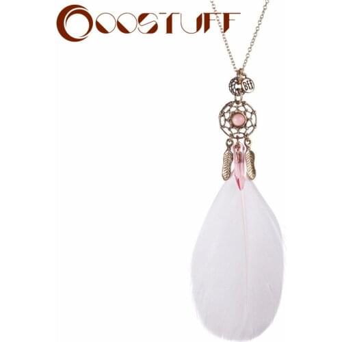 Woman jewelry statement necklaces & pendants BFF "Best Friend Forever" Feather Pendant necklace women collares Chokers collier