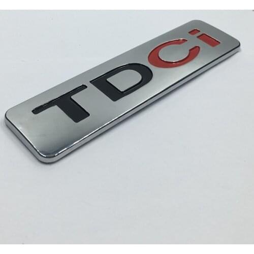 135*35mm Car ABS TDCI Emblem Badge Logo Lettering Sticker for Ford Mondeo Kuga S-Max CMax Diesel