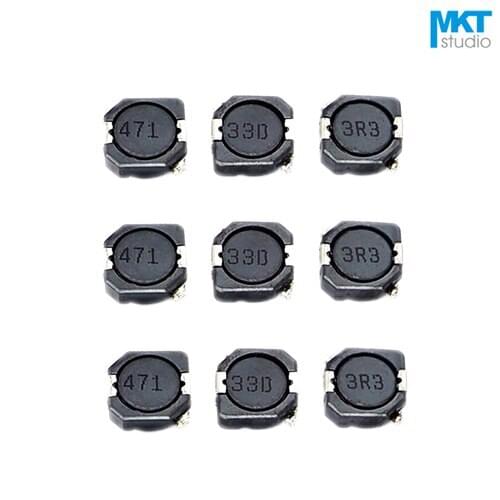 20Pcs 105R Series SMD 10.3*10.4*5.0mm Winding Wire Wound Power Coilcraft Inductor 2.2/3.3/4.7/6.8/10/15/22/27/33/47/68/82uH