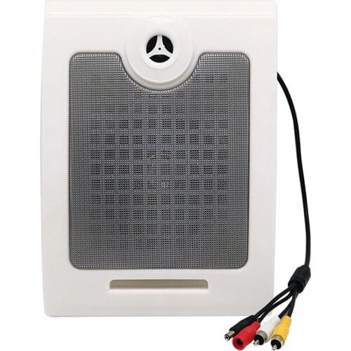20W DC12V Wall-Mounted Speaker Built-in Amplifier for Indoor Security Pickup Without Volume Adjustment