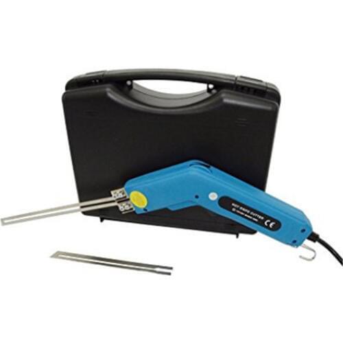 200W Electric Hot Knife Foam Cutter Tool with Blades 6" & 8" Straight Blades