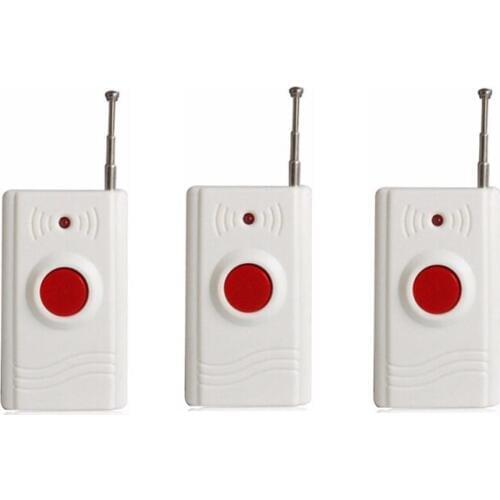 3PC DC12V 433MHz Wireless Emergency Button SOS Security Alarm System For Burglar Alarm Kits