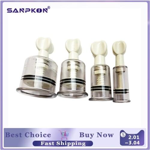 1pcs Vacuum Massage Cups Twist Suction Cupping Cup Cans Massage Acupuncture Anti Cellulite Medical Rotary Breast Nipple Enlarger