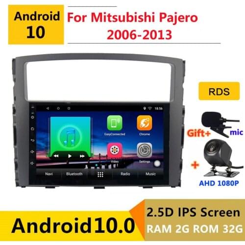 9 inch Android 10 Car DVD Multimedia Player GPS For Mitsubishi Pajero 2006 2009 2010 - 2013 audio auto radio stereo navigation