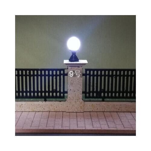 Architectural model lawn lights. DIY accessories/sand table model material column head lights, garden scenery, DIY lights