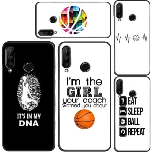 Basketball Heart Beat Case For Huawei P30 Pro P40 P20 Lite P Smart Z 2019 Mate 20 Lite Honor 8A 8X 9X 10i Cover