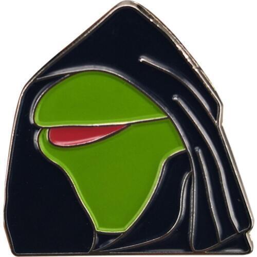 Kermit The Frog enamel Pin Pepe Frog Brooch funny Meme Pin