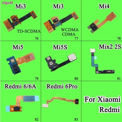 Cltgxdd Proximity Light Sensor Flex Cable Distance Sensing Connector For Xiaomi mi3 mi4 mi5 5S Redmi6 6A 6Pro Replacement Part