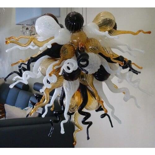 GIRBAN Fancy Chihuly Style Murano Chandeliers living room Bubbles LED Handmade Blown GLass Chandelier Indoor Lighting Lustre