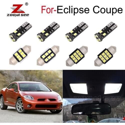 Perfect No Error White LED interior trunk room bulb kit For Mitsubishi Eclipse coupe D2 D3 D5 1990-2012 number plate light
