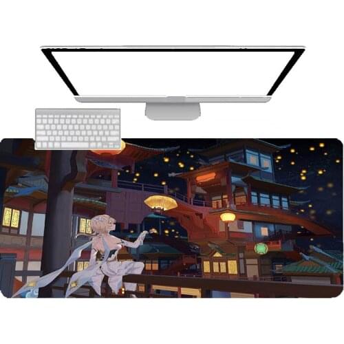 Mouse pad game anime big accessories pad household carpet pad xxl computer keyboard desk pad waterproof non-slip