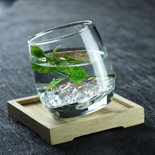 Creative Rotate Shake Whiskey Glass Rocking Glasses Tumbler Glass Brandy Wine Mug Beer Cups Drinking Beer Bar Cup