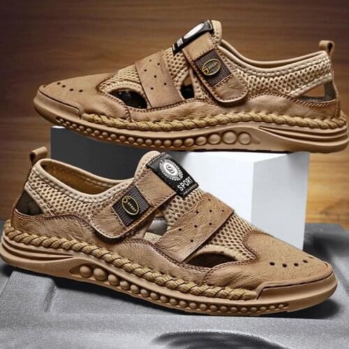Summer Mens Shoes Genuine Leather Sneakers Original Mens Mesh Breathable Denim Brand Mens Moccasins Loafers Mens Sneakers