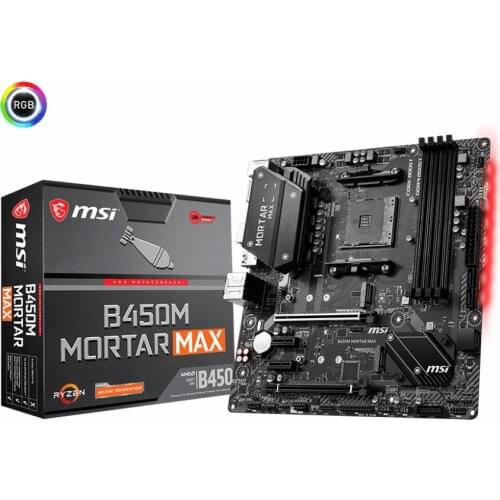 B450M MORTAR MAXDesktop computer motherboard CPU with AMD Ryzen 3600/3700X