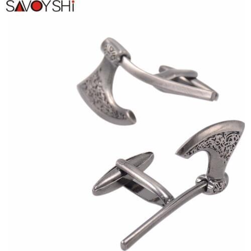 SAVOYSHI Axe modeling Cufflinks for Mens Shirt High Quality Retro pattern Cuff links Fashion Men Brand Jewelry