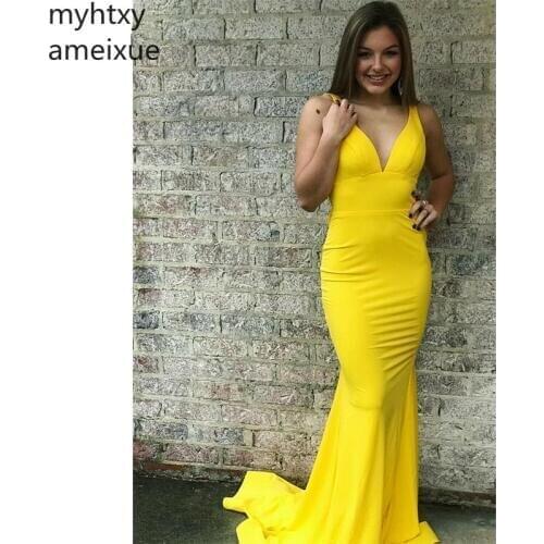 Myhtxyameixue V-neck Women Dresses