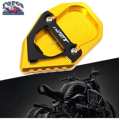 For BMW R NINET NINE T 2017-2020 Motorcyle cncKickstand Non-slip Plate Side Enlarge Extension Support Foot Pad Base