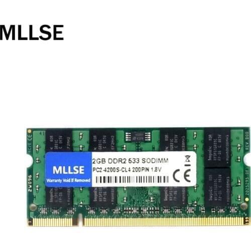 MLLSE New Sealed SODIMM DDR2 533Mhz 2GB PC2-4200 memory for Laptop RAM,good quality!high compatible